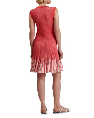 Lilyo Textured Striped Flippy Skirt Dress