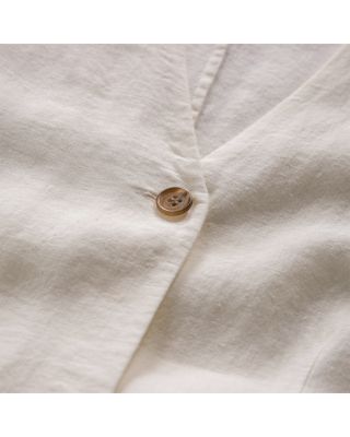 Callan Linen Button Front Midi Dress