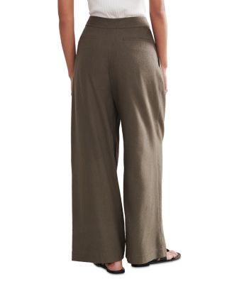 Silk Wide Leg Trousers