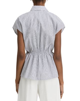 Ticking Stripe Linen Top