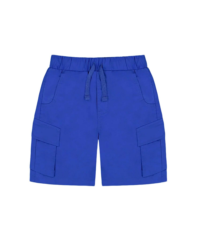 Deux Par Deux Boy's Parachute Cargo Pocket Shorts Royal Blue