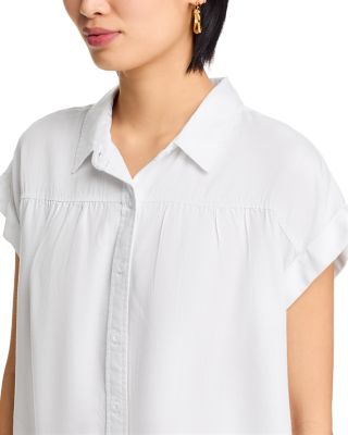 Chambray Button Front Top - Exclusive