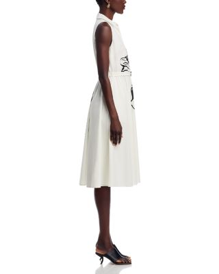 Flower Print Belted Dress