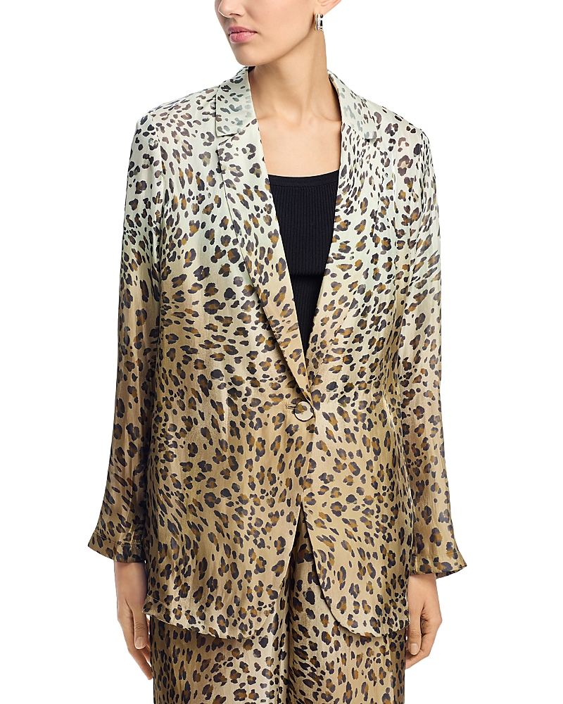 Kobi Halperin Wacks Ombre Leopard-print Jacket In Multi