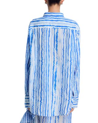 Classic Button Down Shirt & Ruffle Power Pareo™