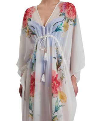 Luusaa Plunging Neck Cover-Up Dress