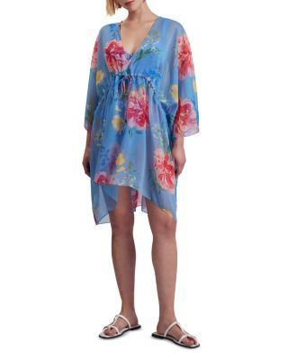 Larja Plunge Neck Cover-Up Dress