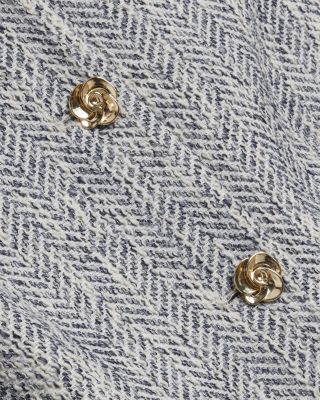 Vulpa Tailored Boucl&eacute; Fitted Cropped Jacket