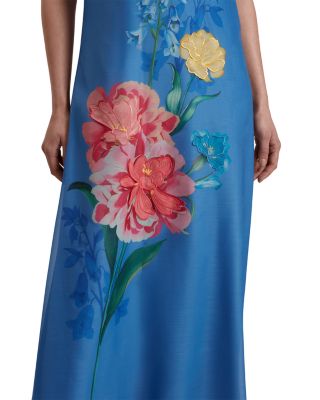 Fayda Scoop Neck Floral Maxi Dress