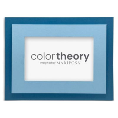 MARIPOSA TIERED DENIM BLUE AND PERIWINKLE FRAME, 4 X 6