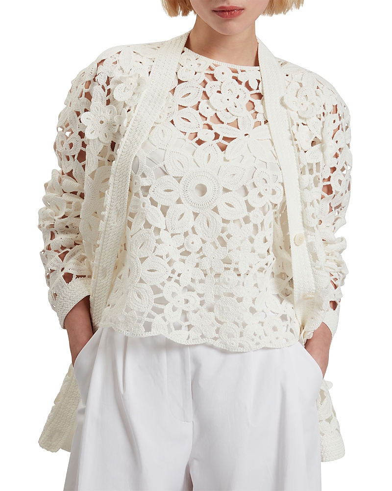 Ted Baker Tarli Crochet Effect Cardigan