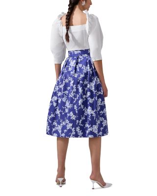 Floral Print Midi Skirt