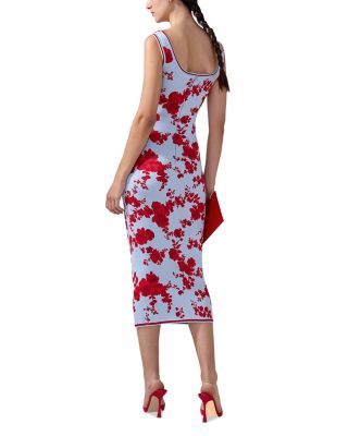 Silk Sleeveless Scoop Neck Midi Dress