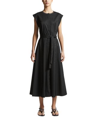 Peserico - Belted Cap Sleeve Midi Dress