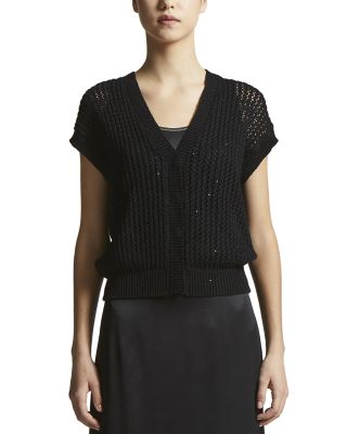 Peserico - Knitted Short Sleeve Cardigan