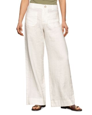 The Linen Marine Wide Leg Pants