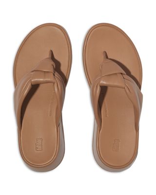 Women's F-Mode Almond Toe Knotted Strap Thong Sandals