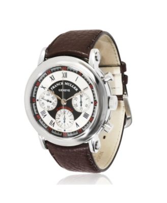 Pre-Owned Franck Muller - Stainless Steel Ronde Chronograph Watch 7002 CC 44.80