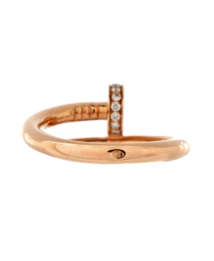 Juste un Clou Ring 18K Rose Gold and Diamonds