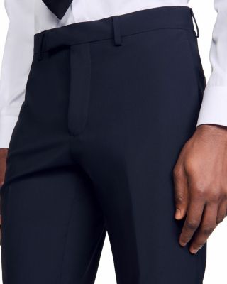 Formal Regular Fit Wool Trousers 