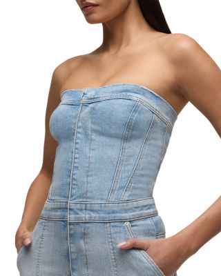 Strapless Wide Leg Jumpsuit