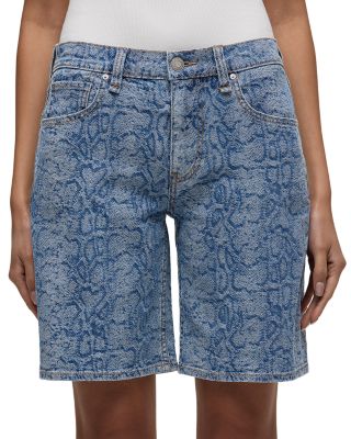 Printed London Low Rise Long Shorts