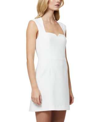 Whisper Notched Neck Mini Dress