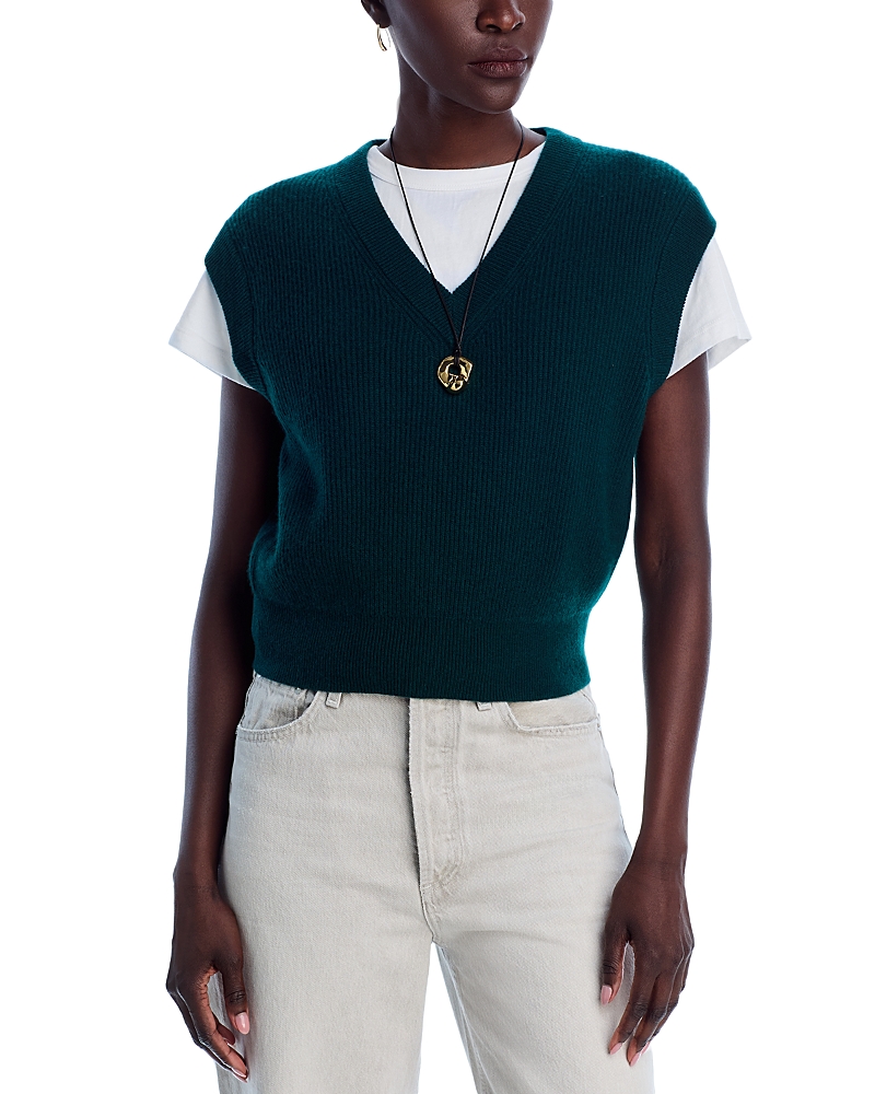 Guest in Residence Cashmere Ribbed Vest