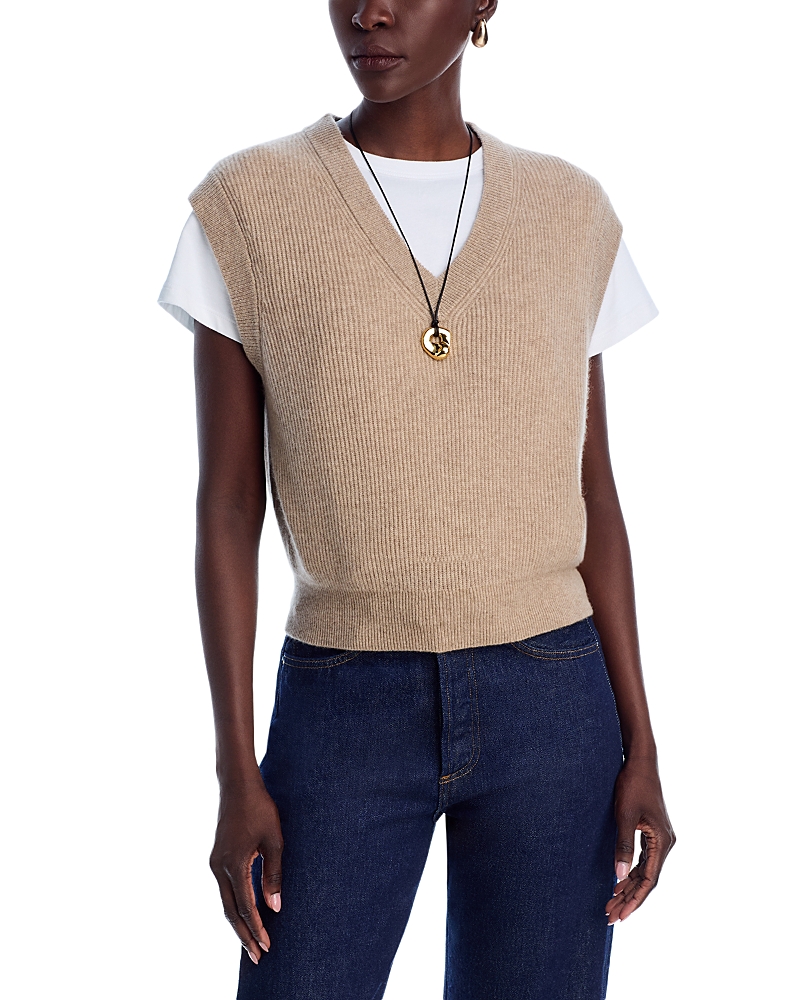Guest In Residence Ribbed Cashmere Sweater In Brown