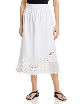 rag & bone - Clem Smocked Lace Skirt