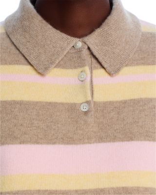 Cashmere Collegiate Striped Polo