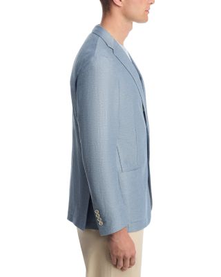 Cotton Linen Blend Regular Fit Jersey Soft Jacket 