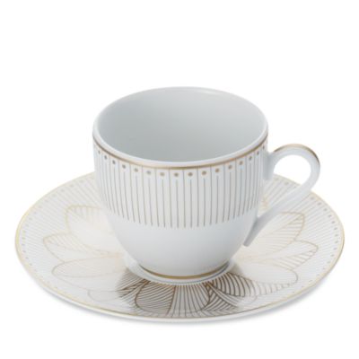 Malmaison Imp&eacute;riale Gold Espresso Cups and Saucers, Service for 2