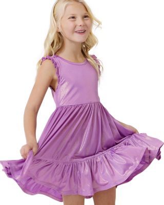 Girls' Kelsey Lame Dress - Little Kid