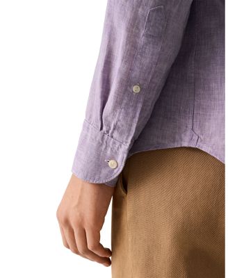 Contemporary Fit Solid Linen Shirt