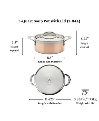 CopperBond&amp;reg; 3-Quart Induction Copper Soup Pot with Lid