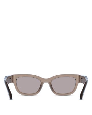 Gancini Hinge Rectangular Sunglasses, 52mm