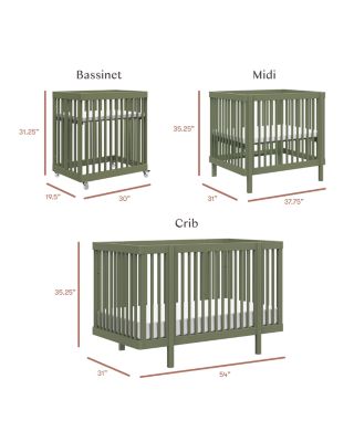 Pogo 8 in 1 Convertible Crib with All Stages Conversion Kits