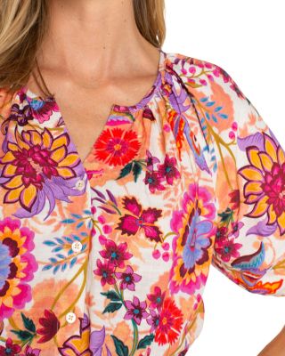 Short Sleeve Button Up Top