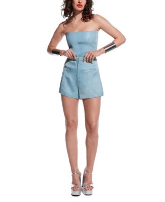 Archer Stretch Leather Bustier