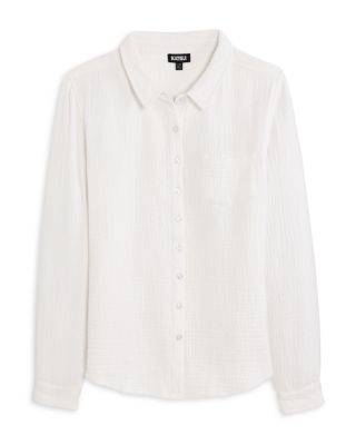 KatieJnyc - Girls' Eliza Gauze Button Down Shirt - Big Kid