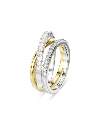 Hyperbola Crystal Multi Row Ring