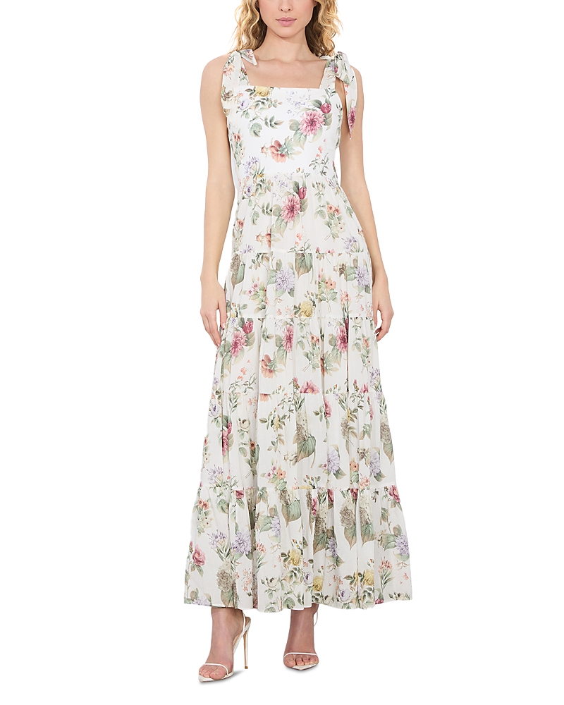 Alice and Olivia Monnie Shoulder Tie Maxi Dress