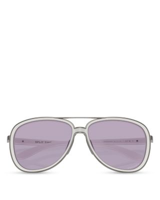 Split Time Aviator Sunglasses, 58mm