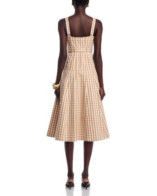 Tina Denim Gingham Dress