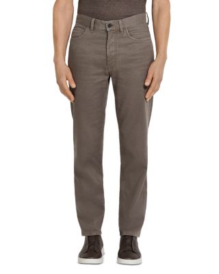 ZEGNA - Stretch Cotton and Linen Roccia Jeans