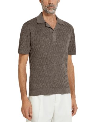 Zegna Textured Polo Shirt