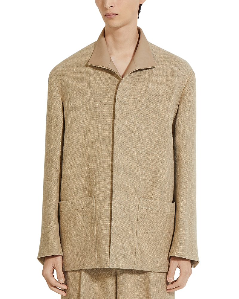 Zegna Regular Fit Linen Chore Jacket