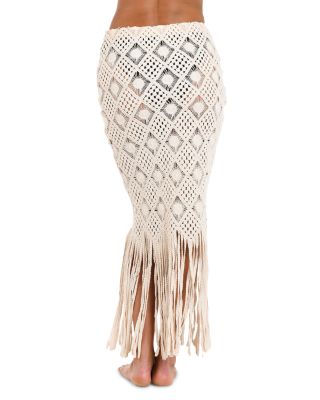 Majorie Diamond Crochet Cover Up Skirt