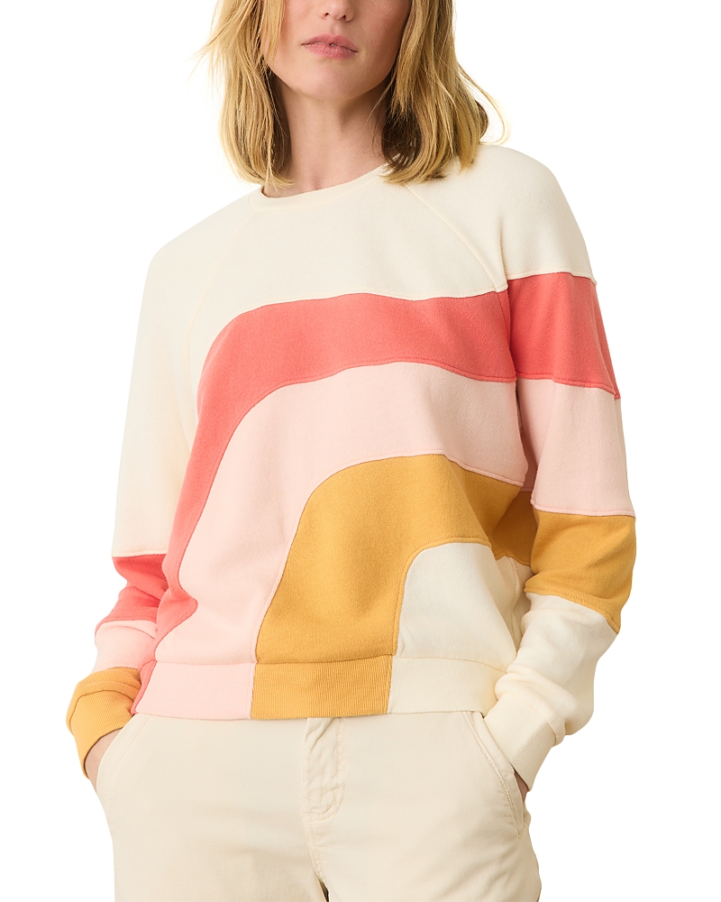 Marine Layer Vintage Terry Sweater In Warm Wave